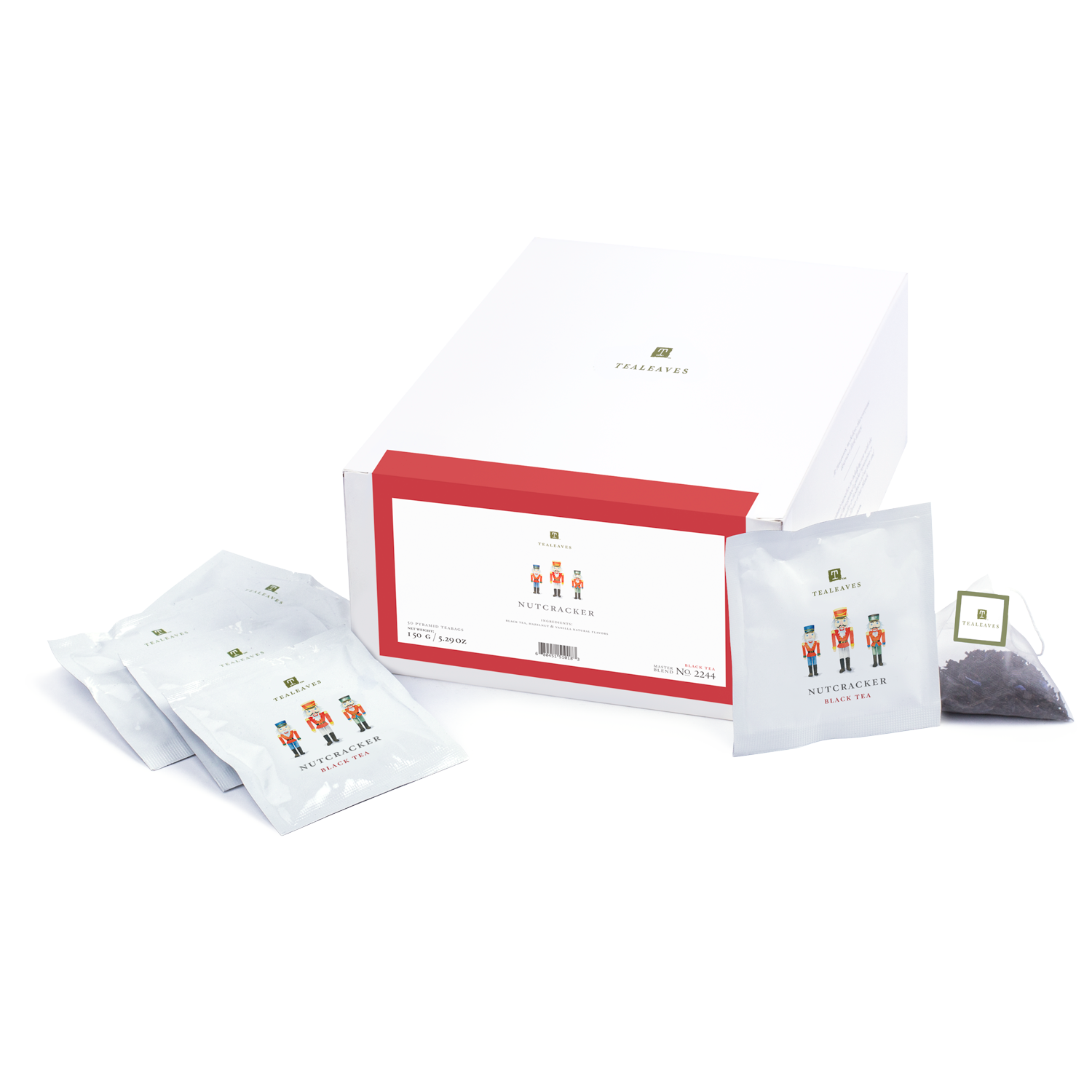 TEALEAVES Nutcracker Festive Hazelnut Tea Gift Box