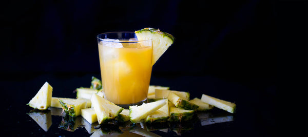 Moonwalk Pineapple Bourbon Cocktail with Fresh Pineapple