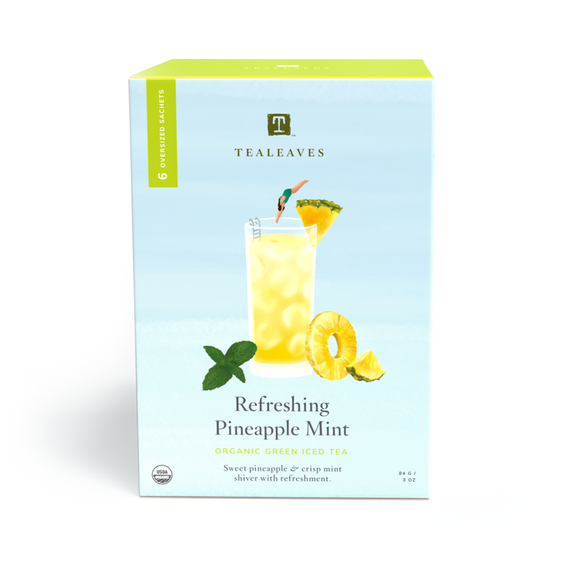 Refreshing Pineapple Mint Iced Tea Bags from TEALEAVES