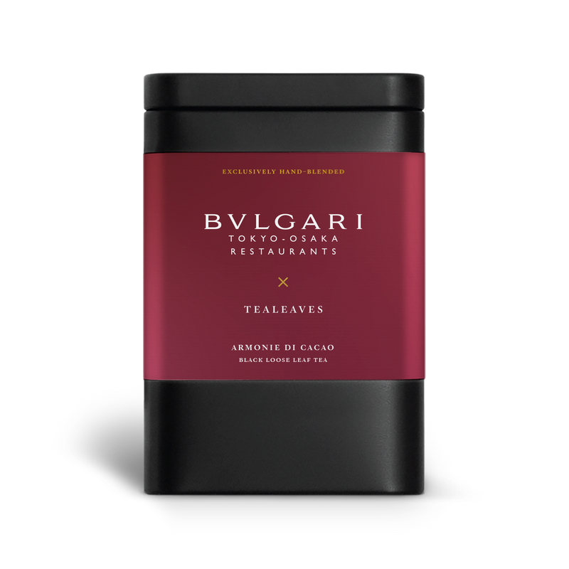 BVLGARI Armonie di Cacao Black Loose Leaf Tea from TEALEAVES. Black Loose Leaf Tea. Premium Black tea. Luxury Tea.