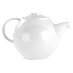 basic white tea pot